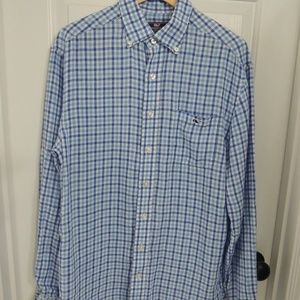Vineyard Vines  Men's M Blue Plaid Button Down
